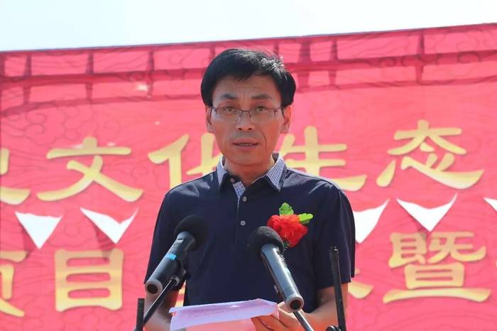 局局长宋建军,获嘉县文广局副局长刘传强,获嘉县史庄镇党委书记王荣世